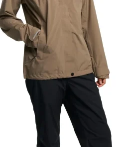 Tenson Women's Biscaya Storm Rain Jacket Brown