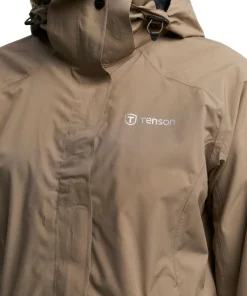 Tenson Women's Biscaya Storm Rain Jacket Brown