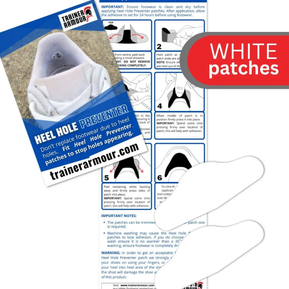 Trainer Armour Heel Hole Preventer White