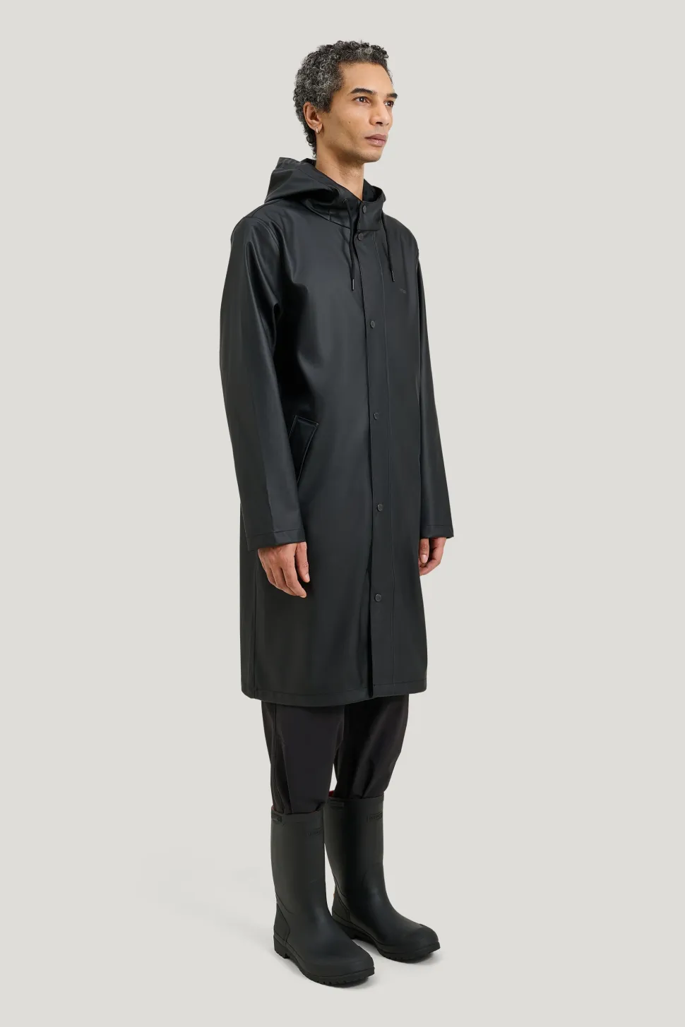 Tretorn Men's Wings Long Rain Jacket 050/jet Black