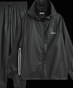 Tretorn Unisex Packable Rainbreaker Set Black