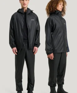 Tretorn Unisex Packable Rainbreaker Set Black