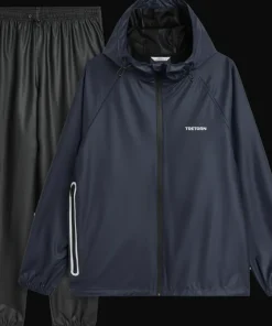 Tretorn Unisex Packable Rainbreaker Set Navy Blaze