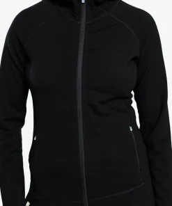 Ulvang Women's Alltime Bridge Hoodie Full Zip Midlayer Black