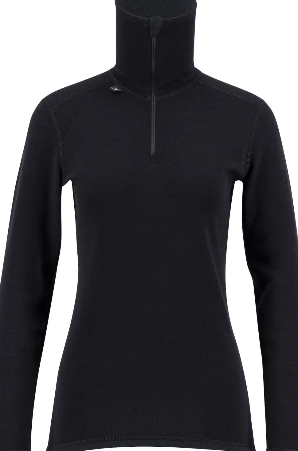 Ulvang Women's Comfort 200 Turtle Neck With Zip Black/Black