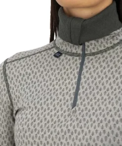 Ulvang Women's Comfort 200 Turtle Neck With Zip Agate Grey/Urban Chic