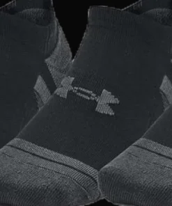 Under Armour Unisex UA Performance Tech 3pk No Show Socks Black