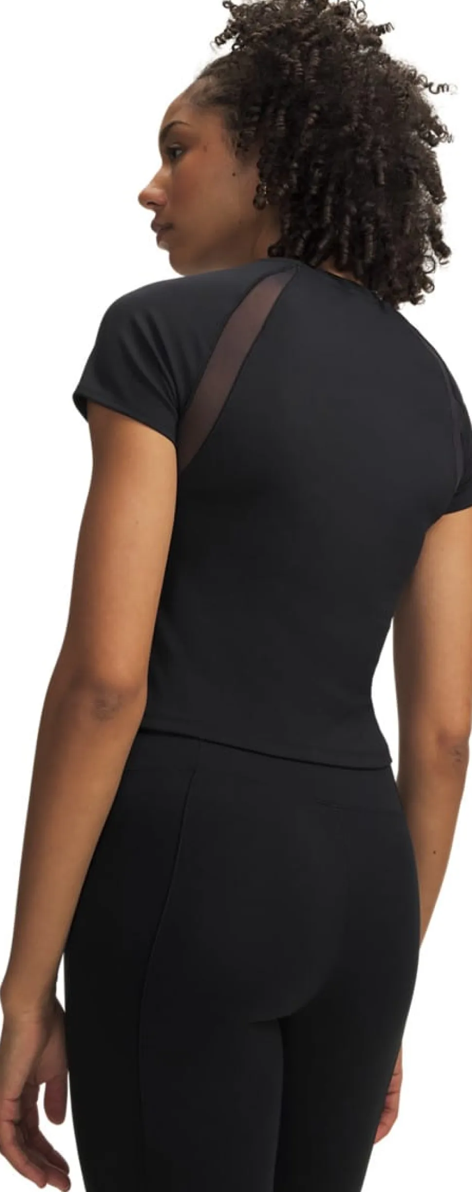 Under Armour Women's Motion Mesh Short Sleve Black