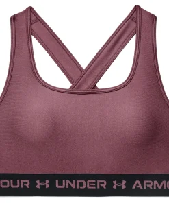 Under Armour Women's UA Crossback Mid Bra Ash Plum