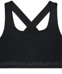 Under Armour Women's UA Crossback Mid Bra Black/Black/Jetgray