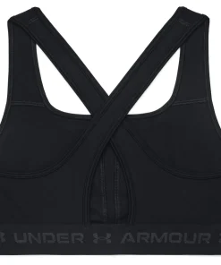 Under Armour Women's UA Crossback Mid Bra Black/Black/Jetgray