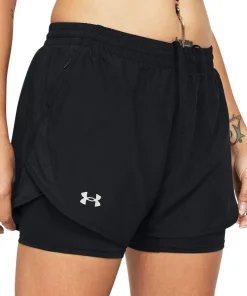 Under Armour Women's Ua Fly By 2in1 Short Black