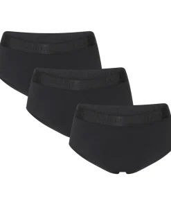 Urberg Women's Bamboo Hipsters 3-Pack Black Beauty