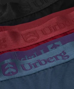 Urberg Women's Isane 3-pack Bamboo Boxers Cabarnet/Midnight Navy/Black Beauty