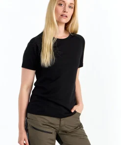 Urberg Women's Lyngen Merino T-Shirt 2.0 Black Beauty