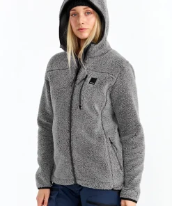 Urberg Women's Pile Hoodie Grey Melange