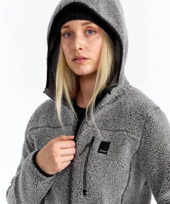 Urberg Women's Pile Hoodie Grey Melange