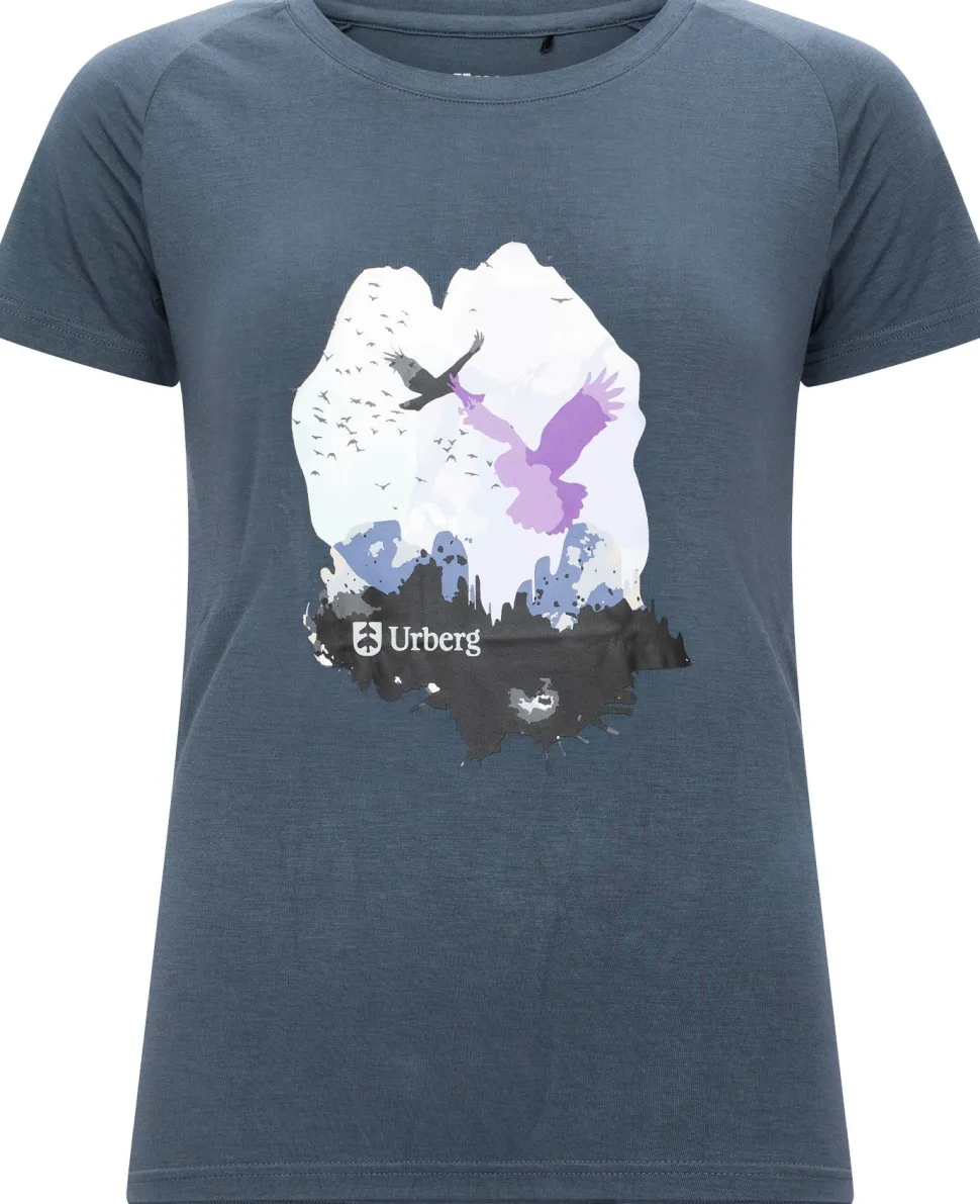 Urberg Women's Printed Tree Tee Midnight Navy