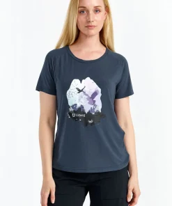 Urberg Women's Printed Tree Tee Midnight Navy