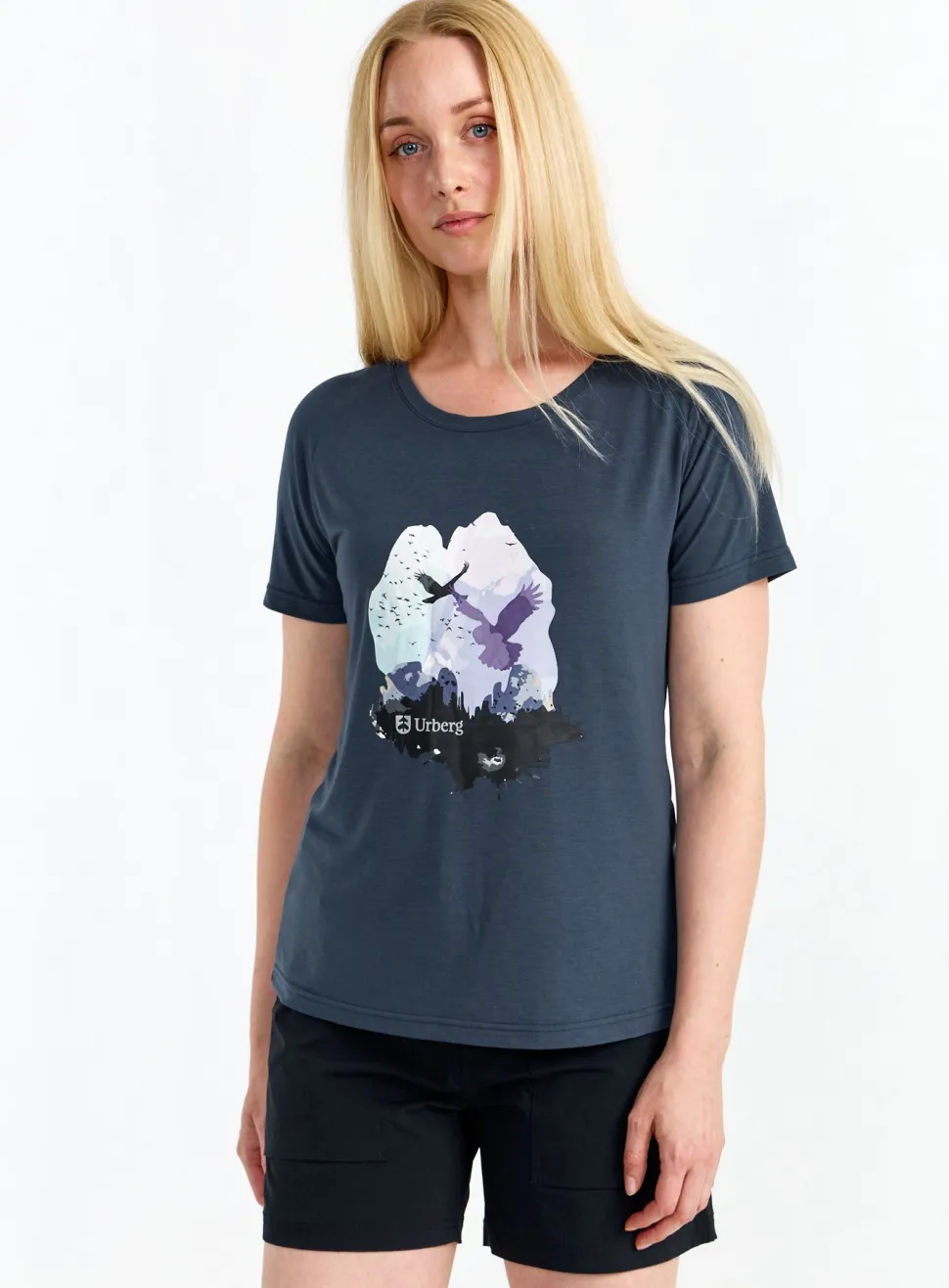 Urberg Women's Printed Tree Tee Huckleberry