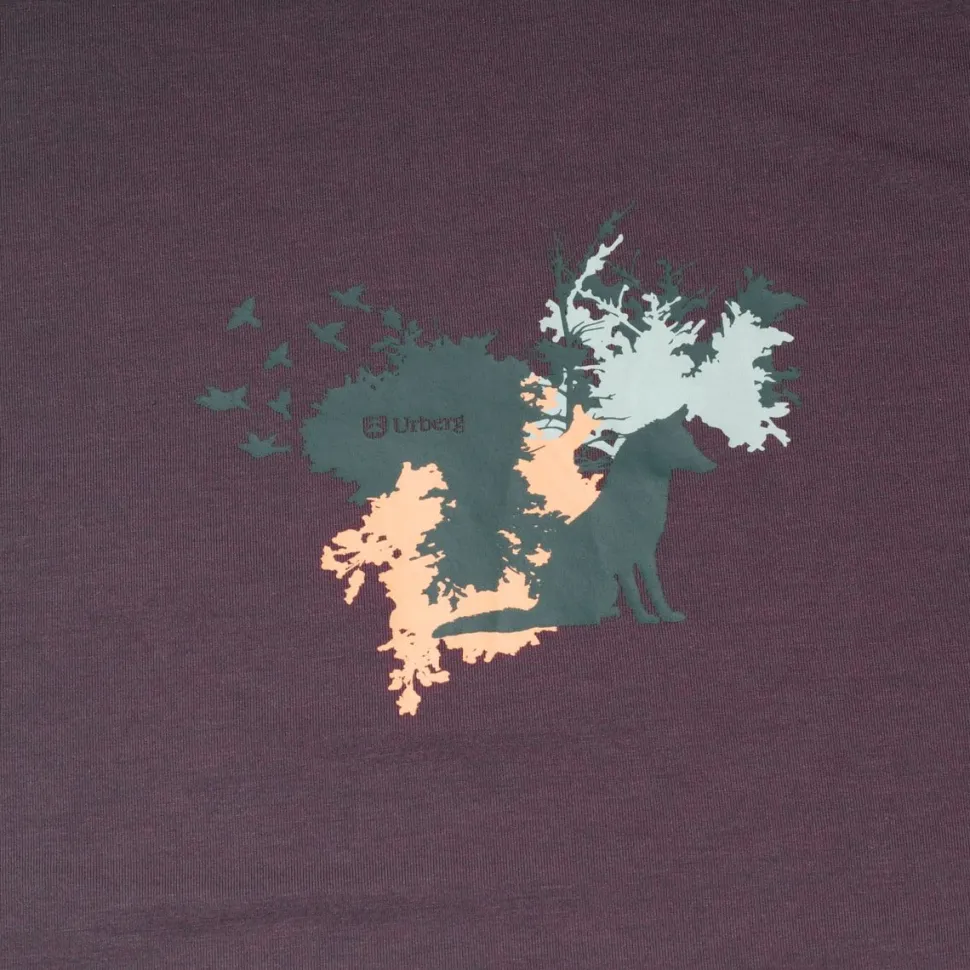 Urberg Women's Printed Tree Tee Huckleberry