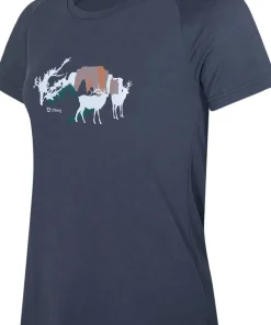 Urberg Women's Printed Tree Tee Blue Nights