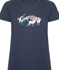 Urberg Women's Printed Tree Tee Blue Nights
