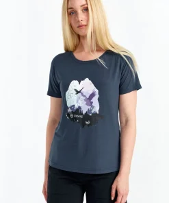 Urberg Women's Printed Tree Tee Blue Nights