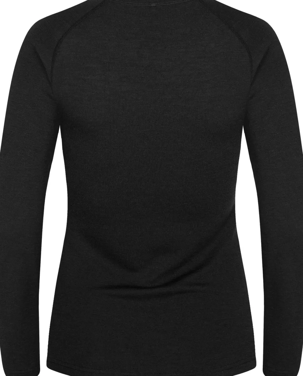 Urberg Women's Selje Merino-Bamboo Top Black Beauty