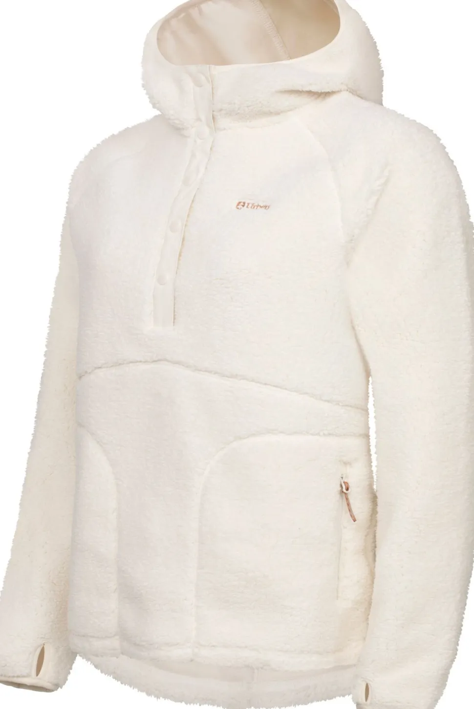 Urberg Women's Soft Pile Fleece Hoodie Cloud Dancer