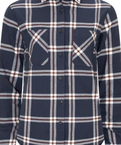 Urberg Women's Two Pocket Flanell Shirt Blue Nights/huckleberry