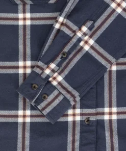 Urberg Women's Two Pocket Flanell Shirt Blue Nights/huckleberry