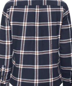 Urberg Women's Two Pocket Flanell Shirt Blue Nights/huckleberry