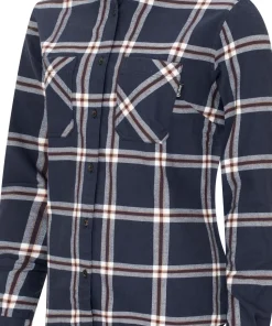 Urberg Women's Two Pocket Flanell Shirt Blue Nights/huckleberry