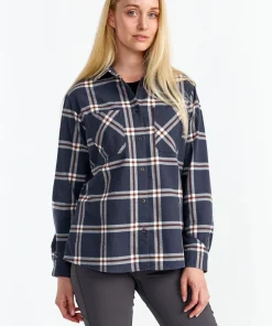 Urberg Women's Two Pocket Flanell Shirt Huckleberry/blue Nights