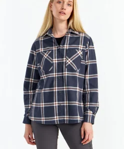 Urberg Women's Two Pocket Flanell Shirt Huckleberry/blue Nights