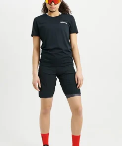 USWE Women's Hybrid MTB Bib Shorts Black