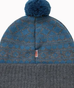 Varg Unisex Blåsten Wool Cap Dark Grey With Blue Ashes
