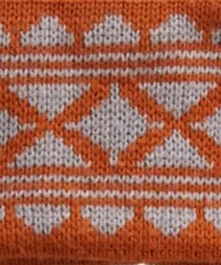 Varg Unisex Varg Winter Headband Grey With Rust Orange