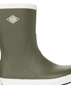 Viking Footwear Seilas Heritage Rubber Boot Olive/eggshell