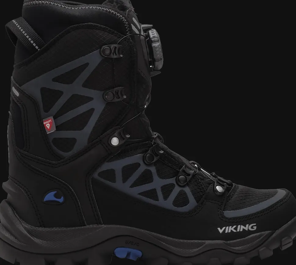 Viking Footwear Unisex Constrictor III High Waterproof Boa Black/Silver