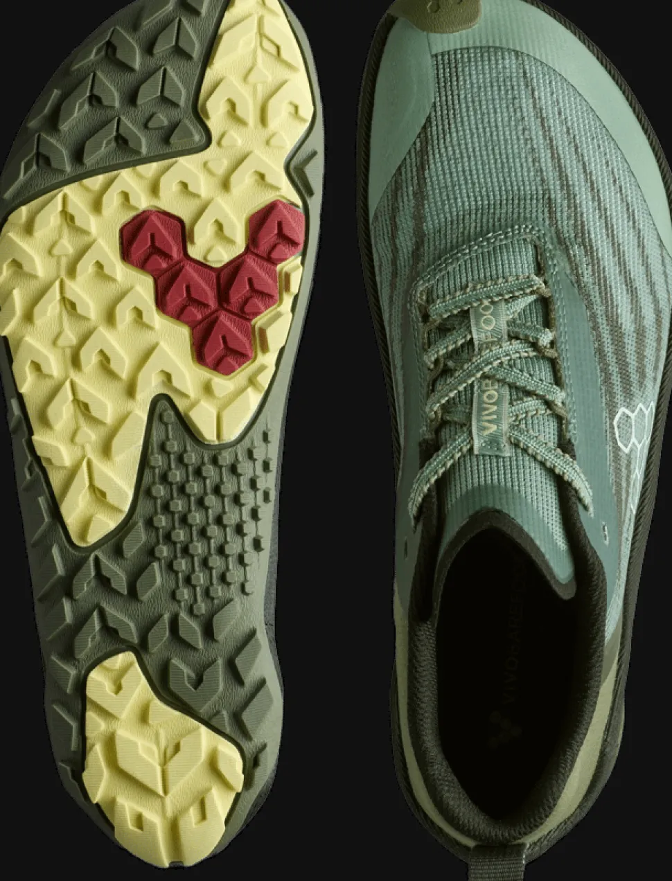 Vivobarefoot Women's Primus Trail Flow Glacial Green