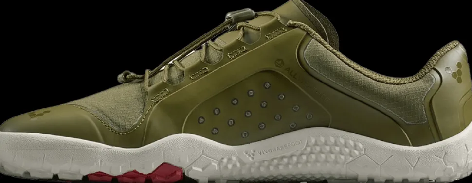 Vivobarefoot Women's Primus Trail III All Weather FG Dark Olive/White