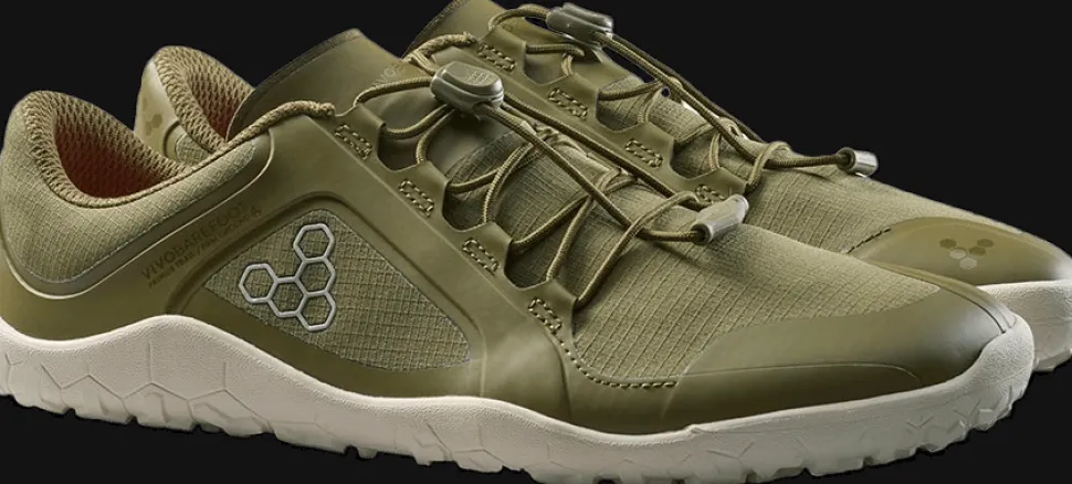 Vivobarefoot Women's Primus Trail III All Weather FG Dark Olive/White