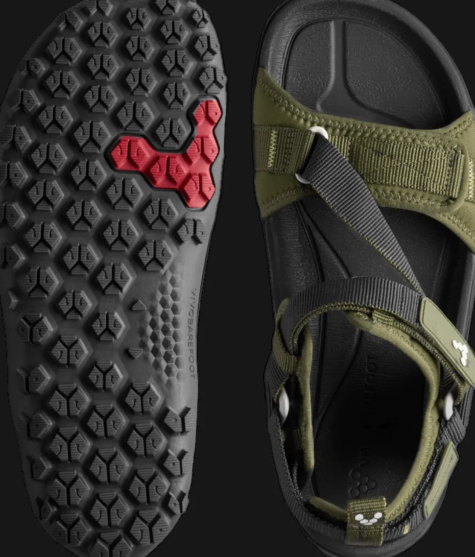 Vivobarefoot Women's Tracker Ora Sandal Dark Olive