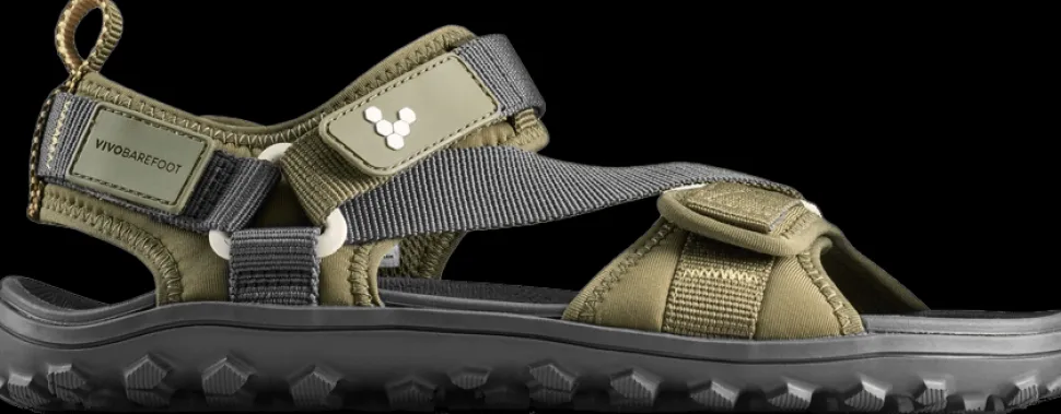 Vivobarefoot Women's Tracker Ora Sandal Dark Olive