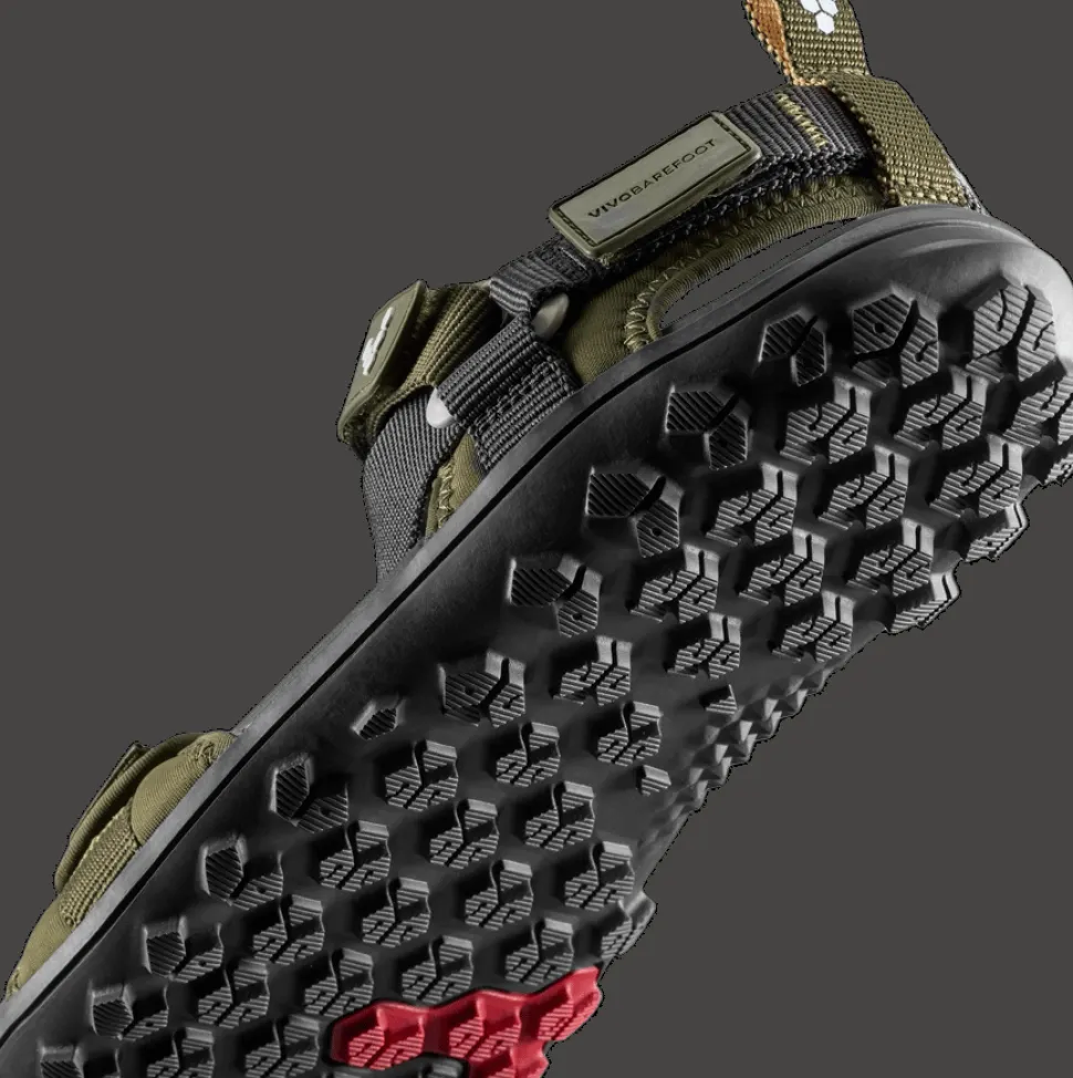 Vivobarefoot Women's Tracker Ora Sandal Dark Olive