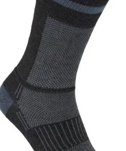 Wrightsock Coolmesh II Crew Black/grey W/ Stripes