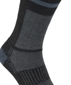 Wrightsock Coolmesh II Crew Black/grey W/ Stripes