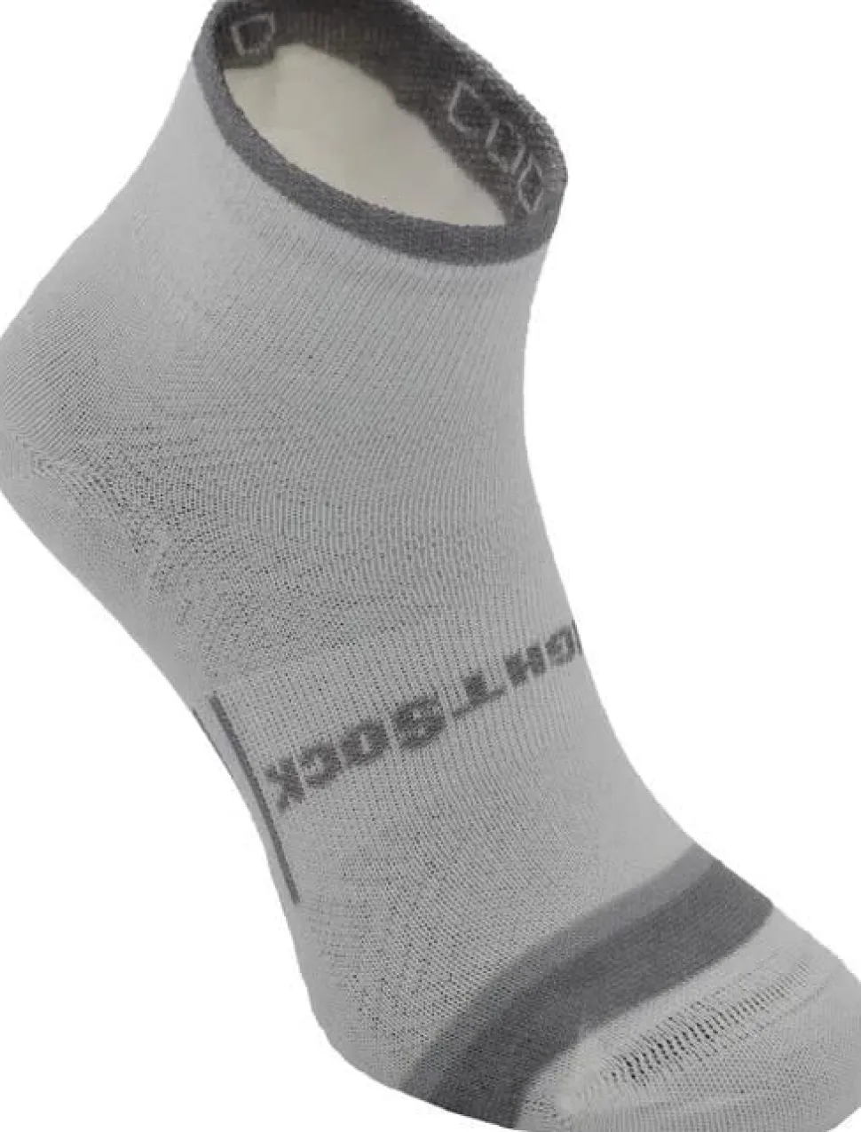 Wrightsock Coolmesh II Quater Anti Blister System White Grey